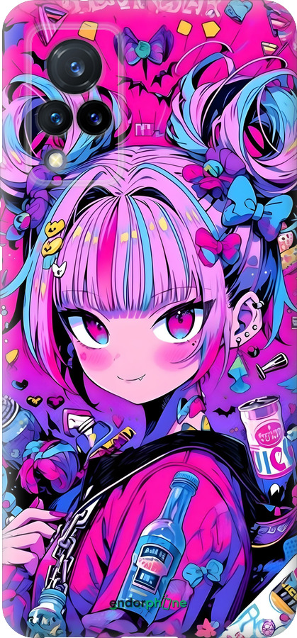 Силіконовий чехол Аніме мілаха для Vivo V21 - 6314u-2368 изображение 