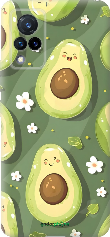 Силиконовый чехол Авокадо для Vivo V21 - 6380u-2368 изображение 