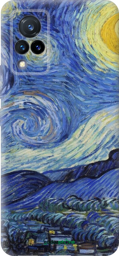 Силиконовый чехол «Звездная ночь» Винсента Ван Гога для Vivo V21 - 6433u-2368 изображение 