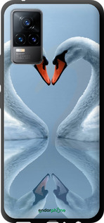 TPU чехол Лебеди для Vivo V21E - 6007b-2375 изображение 