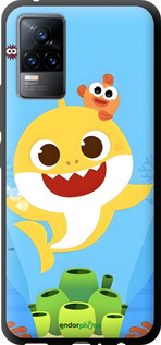 TPU чехол Бейби Шарк для Vivo V21E - 6303b-2375 изображение 