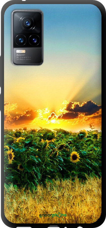 

TPU чорний чохол "Україна" для Vivo V21E