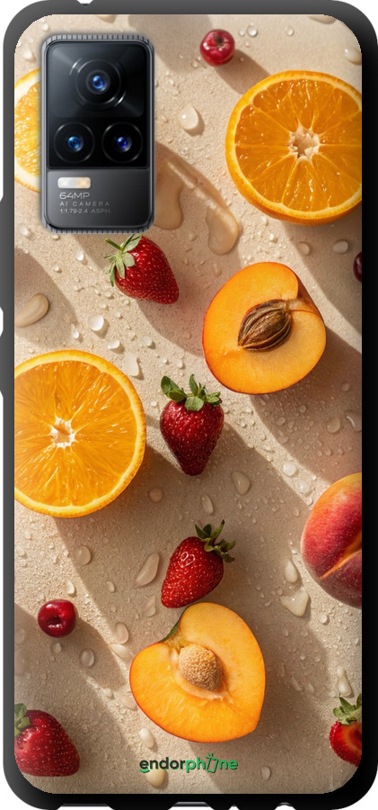 TPU чехол Фрукти 3 для Vivo V21E - 6703b-2375 изображение 