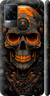 3D пластиковый матовый чехол Череп для Vivo V21E - 5952m-2375 изображение 