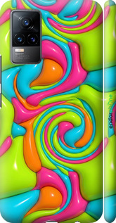 3D пластиковый матовый чехол Y2K Jelly Dream для Vivo V21E - 6780m-2375 изображение 