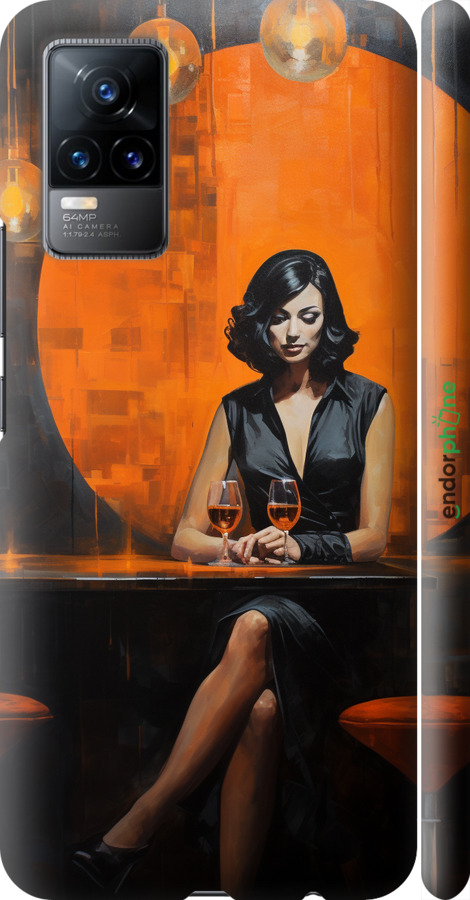 3D пластиковий матовий чехол Чохол для телефону для Vivo V21E - 5963m-2375 изображение 