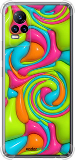 Силикон с усиленными углами чехол Y2K Jelly Dream для Vivo V21E - 6780sp-2375 изображение 