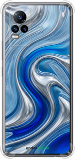 Силикон с усиленными углами чехол Liquid Chrome для Vivo V21E - 6781sp-2375 изображение 