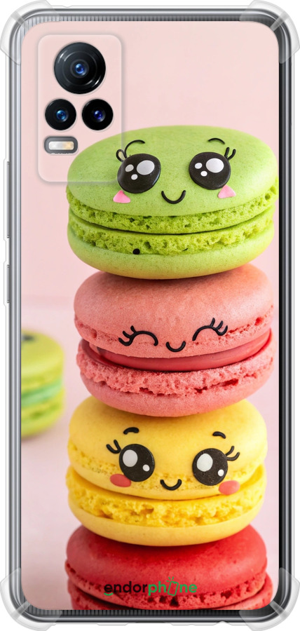 Силикон с усиленными углами чехол Печенье для Vivo V21E - 6693sp-2375 изображение 