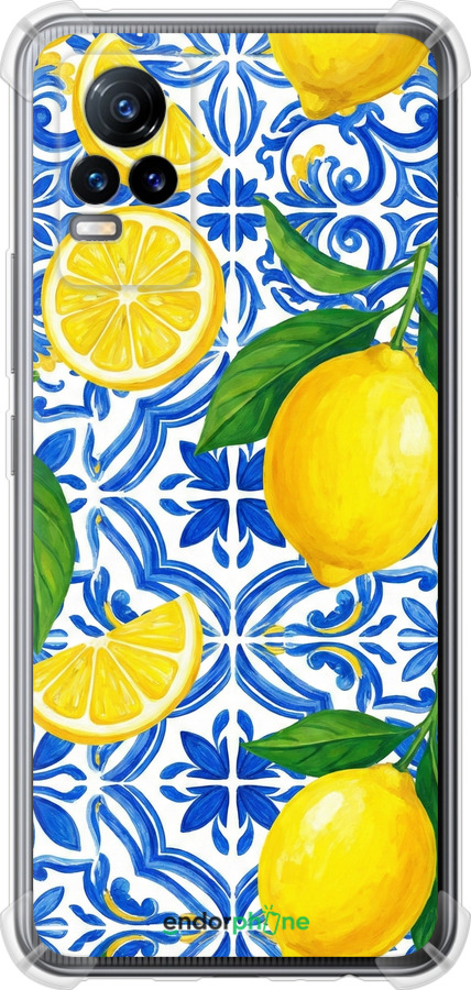 Силикон с усиленными углами чехол Grocery Girl Italian Summer для Vivo V21E - 6766sp-2375 изображение 