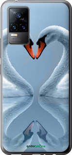 Силіконовий чехол Лебеді для Vivo V21E - 6007u-2375 изображение 