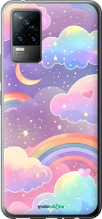 Силіконовий чехол Хмари та веселка для Vivo V21E - 6312u-2375 изображение 