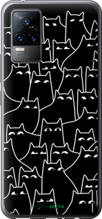 Силиконовый чехол С изображением кошек для Vivo V21E - 6470u-2375 изображение 