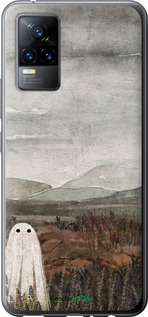 Силіконовий чехол Самотій привид на фоні гір для Vivo V21E - 6486u-2375 изображение 