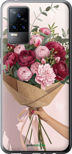 Силіконовий чехол Півонії 1 для Vivo V21E - 6705u-2375 изображение 
