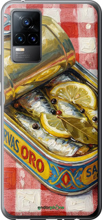 Силиконовый чехол Vintage Sardine Tin Phone для Vivo V21E - 6772u-2375 изображение 
