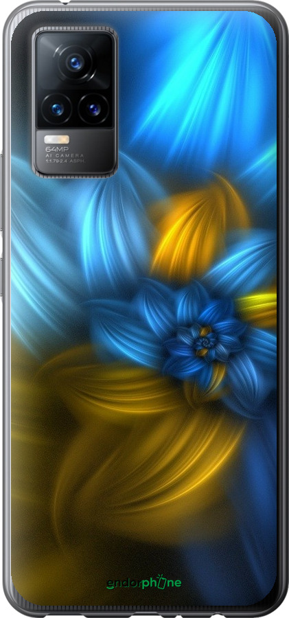 

Силіконовий чохол "Візерунок 46" для Vivo V21E, Синій