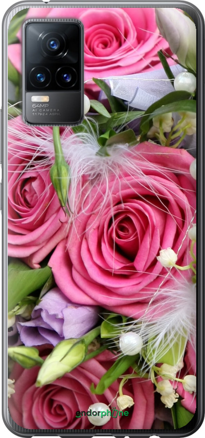 

Силіконовий чохол "Ніжність" для Vivo V21E, Рожевий