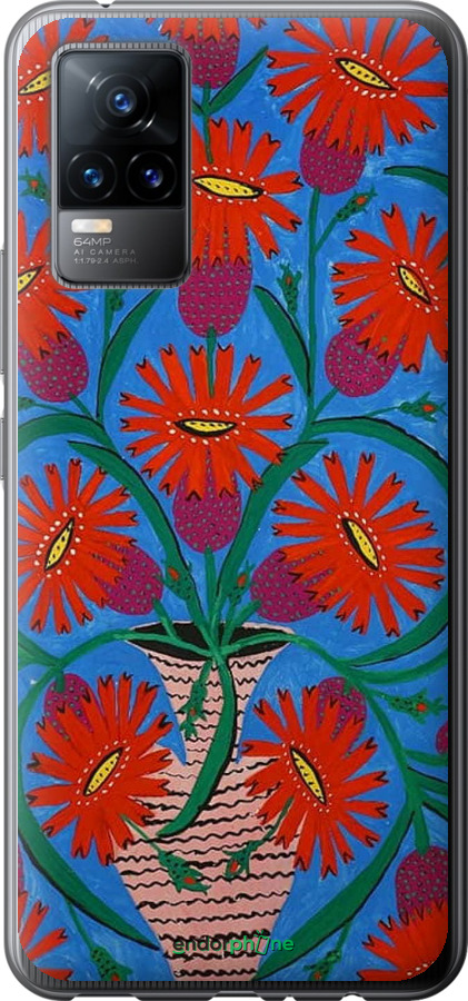 Силиконовый чехол Примаченко для Vivo V21E - 5909u-2375 изображение 