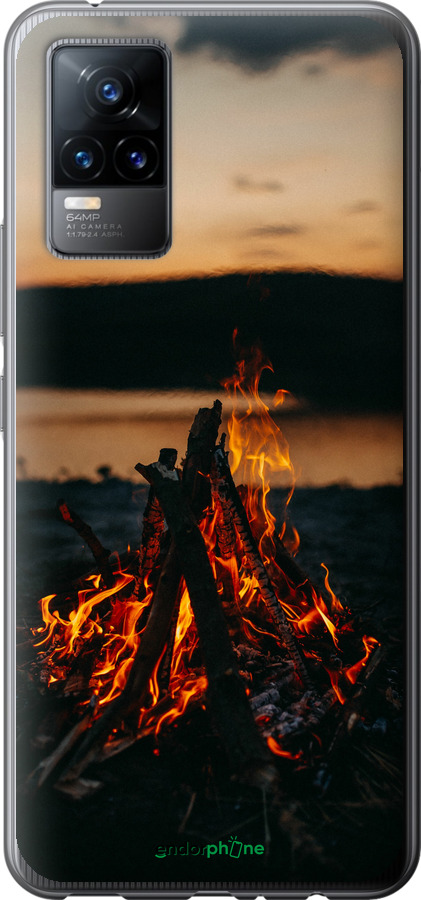Силіконовий чехол Вогонь для Vivo V21E - 6021u-2375 изображение 