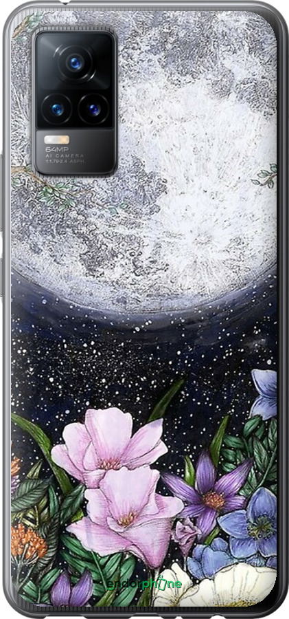 Силиконовый чехол Полночь в саду для Vivo V21E - 6259u-2375 изображение 