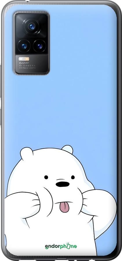 Силиконовый чехол Милый мишка для Vivo V21E - 6357u-2375 изображение 