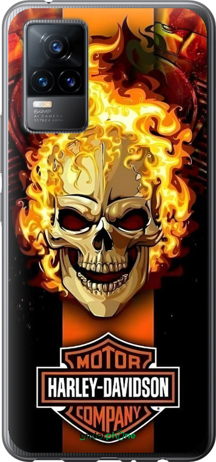 Силіконовий чехол Харлей девидсон для Vivo V21E - 6370u-2375 изображение 