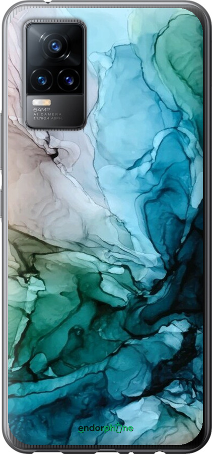 Силіконовий чехол З абстрактним малюнком барвисті Солоні береги для Vivo V21E - 6405u-2375 изображение 