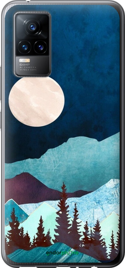 Силіконовий чехол Гірська ідилія нічний краєвид для Vivo V21E - 6488u-2375 изображение 