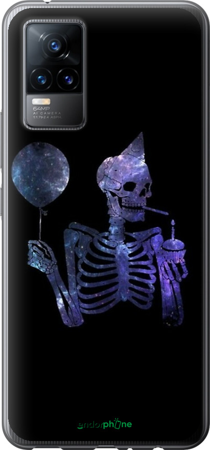 Силіконовий чехол Скелетне мистецтво для Vivo V21E - 6536u-2375 изображение 