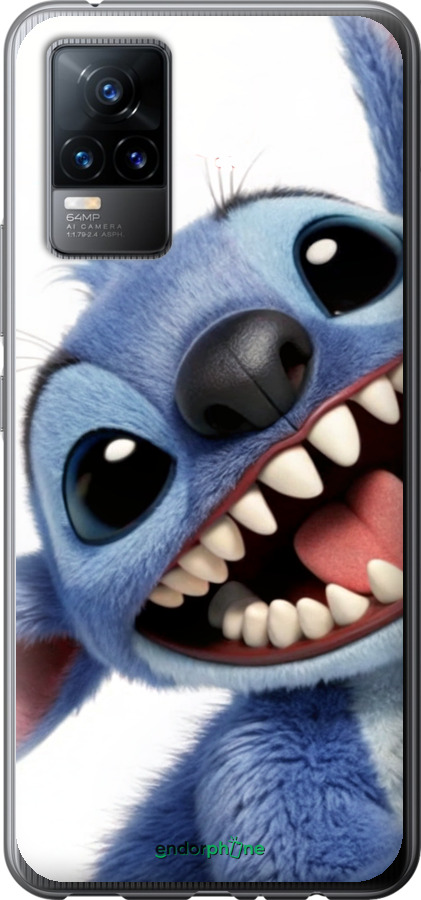 Силиконовый чехол Стич для Vivo V21E - 6684u-2375 изображение 