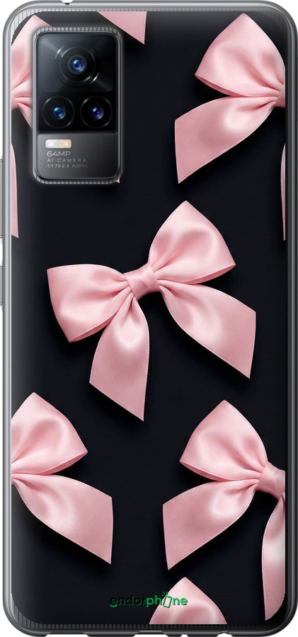 Силиконовый чехол Coquette Ribbons Dark Coquette для Vivo V21E - 6767u-2375 изображение 