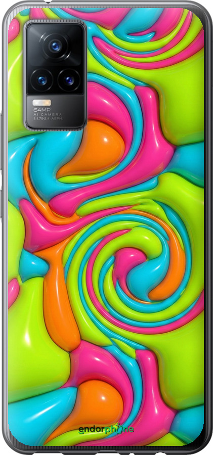 Силиконовый чехол Y2K Jelly Dream для Vivo V21E - 6780u-2375 изображение 