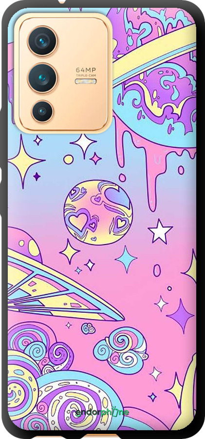 TPU чехол Рожева галактика для Vivo V23 - 4146b-2642 изображение 