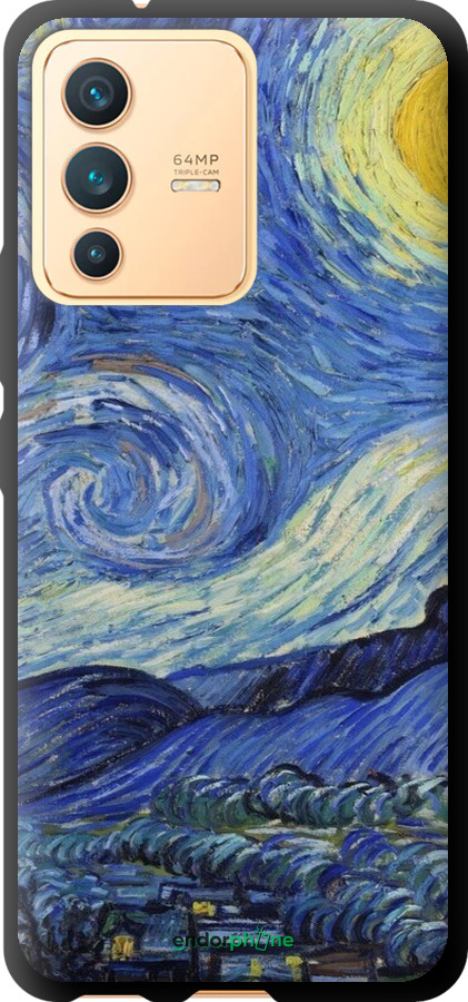 TPU чехол «Зоряна ніч» Вінсента Ван Гога для Vivo V23 - 6433b-2642 изображение 