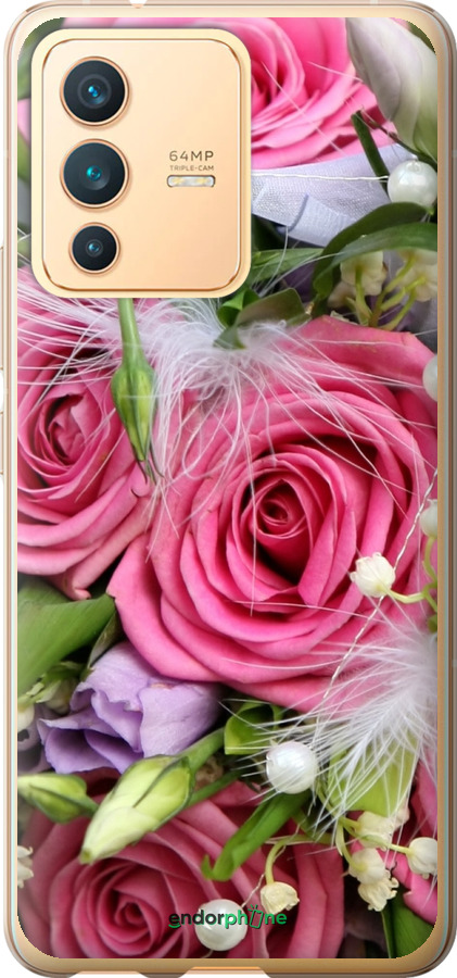 

Силіконовий чохол "Ніжність" для Vivo V23, Рожевий