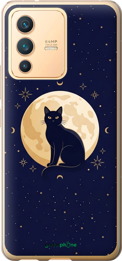Силиконовый чехол Cute Cat Celestial/Witchy для Vivo V23 - 6787u-2642 изображение 