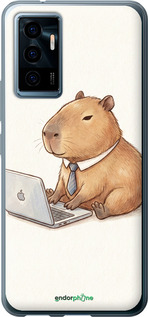 Силиконовый чехол 'Funny Capybara CEO Working' для Vivo V23e изображение 1