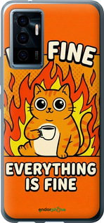 Силиконовый чехол Funny Cat для Vivo V23e - 6786u-2641 изображение 