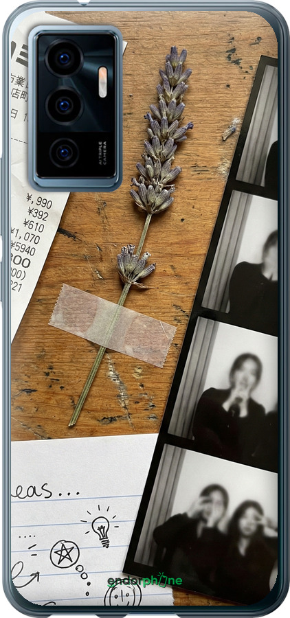 Силиконовый чехол Aesthetic Scrapbook Collage для Vivo V23e - 6773u-2641 изображение 