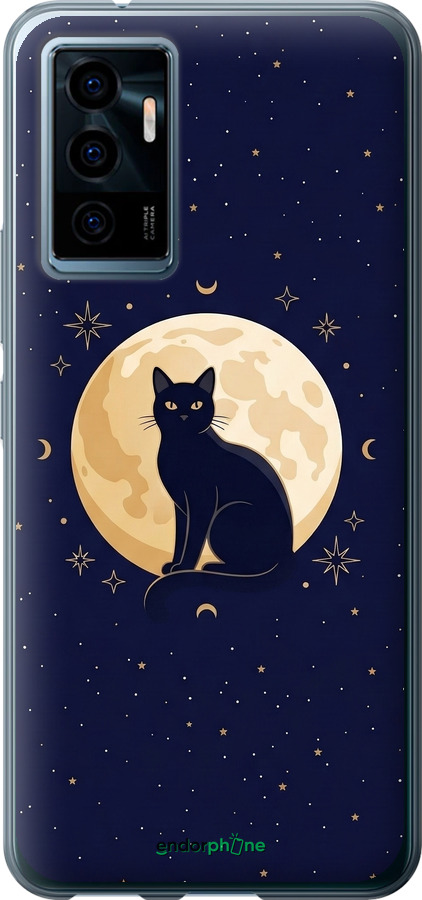 Силиконовый чехол Cute Cat Celestial/Witchy для Vivo V23e - 6787u-2641 изображение 