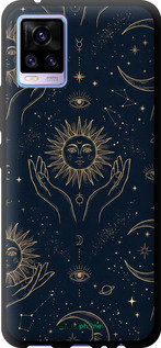 TPU чехол Celestial Harmony: Sun & Moon Gold Mystic Pattern для Vivo V20 - 6778b-2127 изображение 