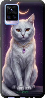 TPU chehol(1620) - TRANSLATE NOT EXISTS 'Mystic White Cat Gothic Dark Purple Gold' dlya(1621) - TRANSLATE NOT EXISTS Vivo V20 - 6805b-2127 изображение 1