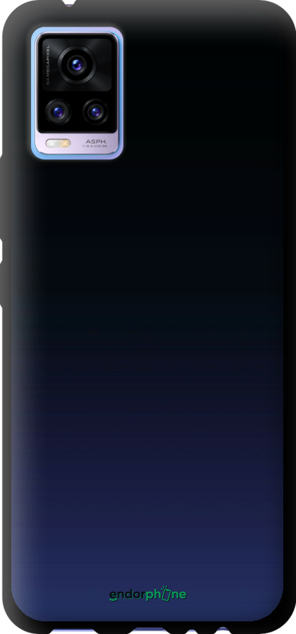 TPU чехол Градиент в тёмно - синем стиле для Vivo V20 - 6542b-2127 изображение 