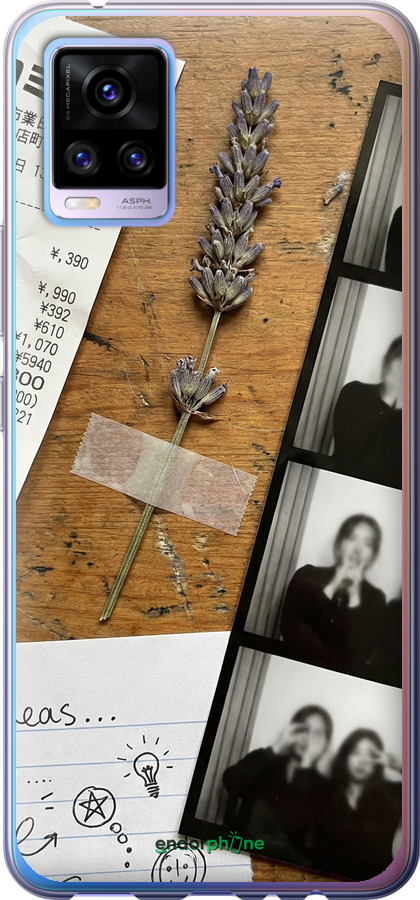 2D пластиковый чехол Aesthetic Scrapbook Collage для Vivo V20 - 6773t-2127 изображение 