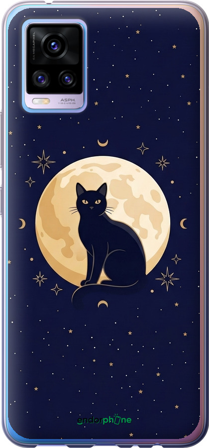 2D пластиковый чехол Cute Cat Celestial/Witchy для Vivo V20 - 6787t-2127 изображение 