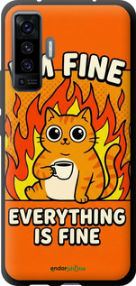 TPU чехол Funny Cat для Vivo X50 - 6786b-1955 изображение 