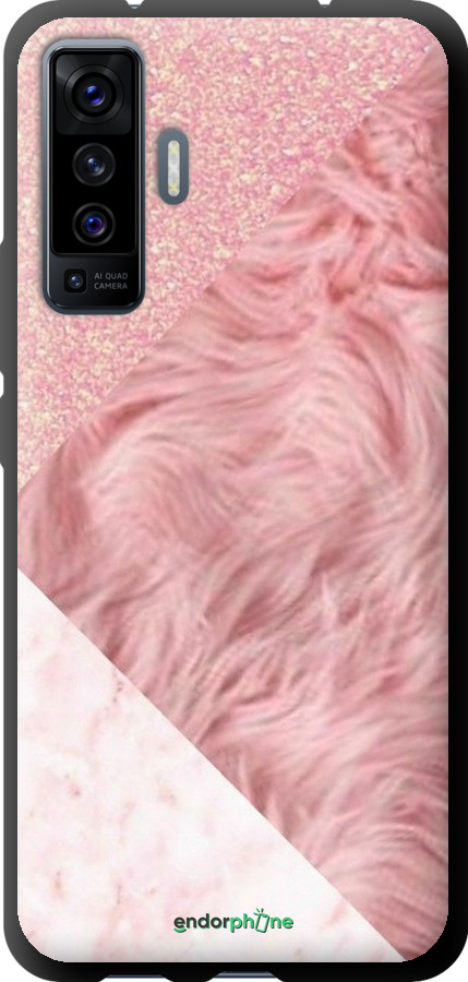 TPU чехол Розовые текстуры для Vivo X50 - 4343b-1955 изображение 