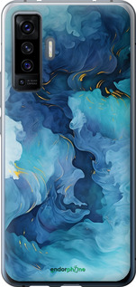 Силиконовый чехол Акварель для Vivo X50 - 6320u-1955 изображение 