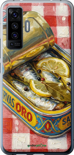 Силиконовый чехол 'Vintage Sardine Tin Phone' для Vivo X50 изображение 3
